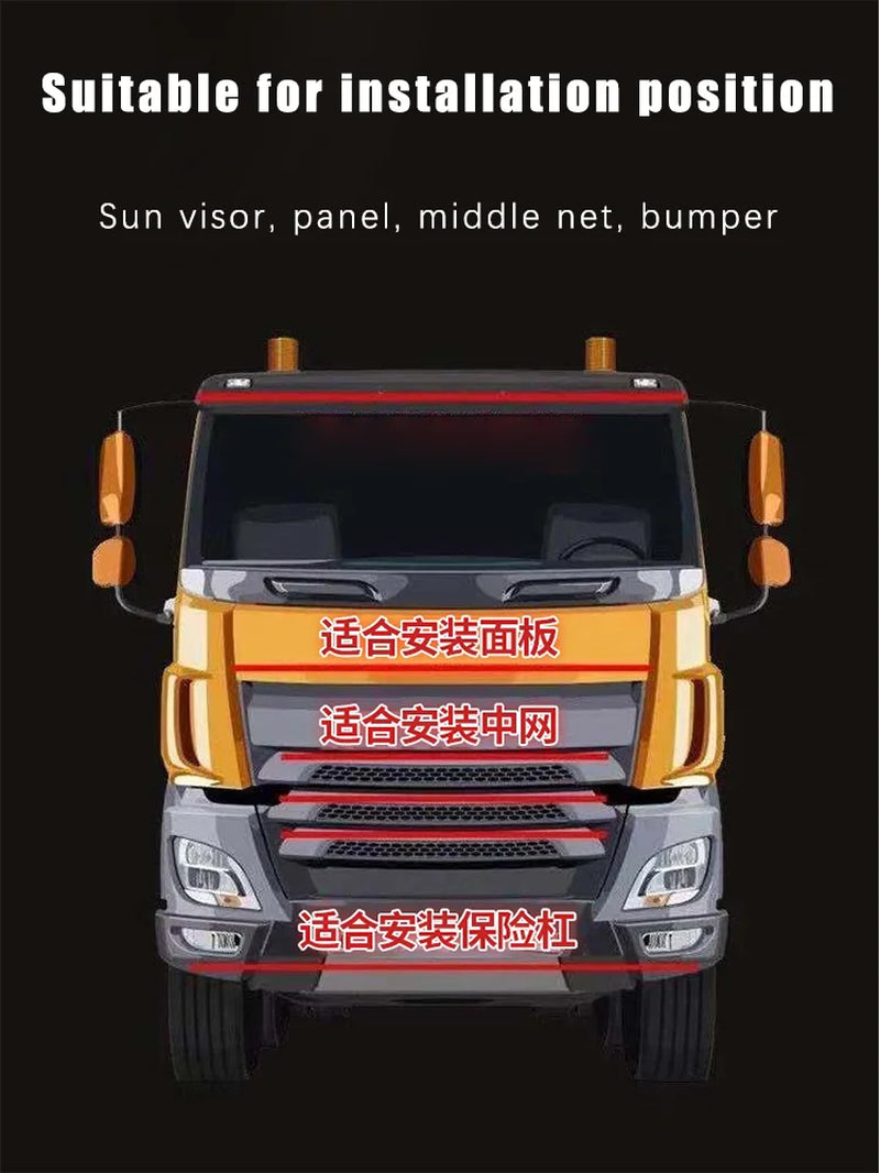 24V Truck LED Streamer Light Colorful Atmosphere Light Car Racing Light Colorful Lights for Cars at Night Car Accessories
