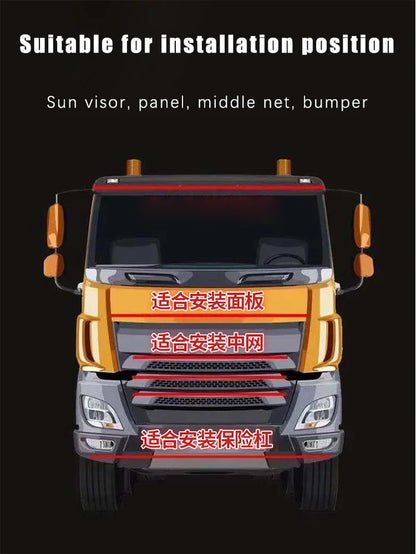 24V Truck LED Streamer Light Colorful Atmosphere Light Car Racing Light Colorful Lights for Cars at Night Car Accessories