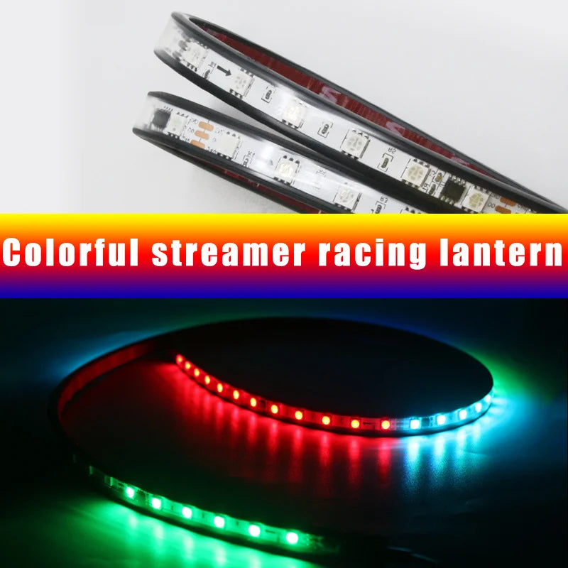 24V Truck LED Streamer Light Colorful Atmosphere Light Car Racing Light Colorful Lights for Cars at Night Car Accessories