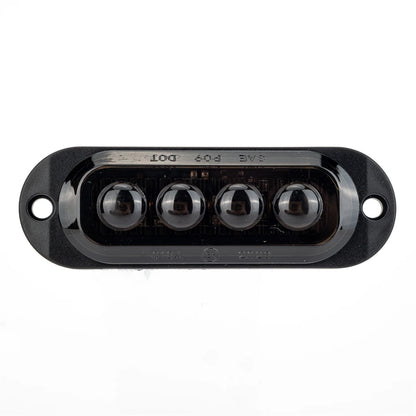 4PCS 4LED Truck Grill Lights 12V/24V Trailer Truck Side Marker Lights Position Lights Sealed Smoked LED Amber Lights for Trucks